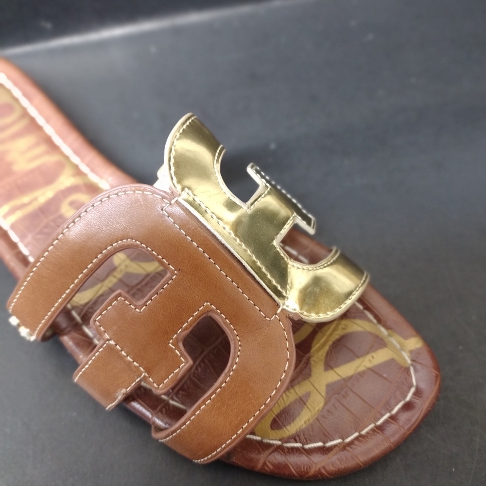 - SAM EDELMAN - WOMEN'S LEATHER SANDALS  SIZE :7.5 - Picture 7 of 10